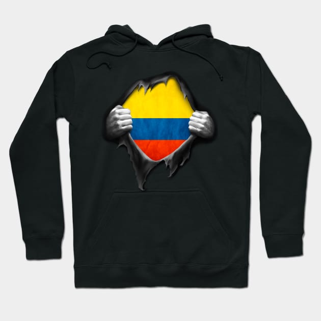 Colombia Flag Colombian Roots DNA Pride Gift Hoodie by nikolayjs
